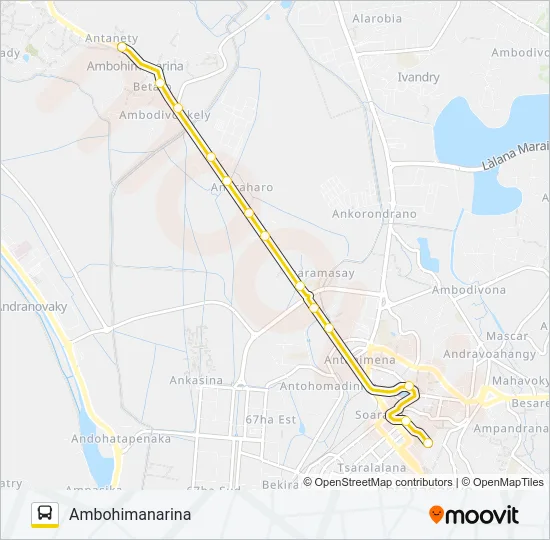 105 Bus Line Map