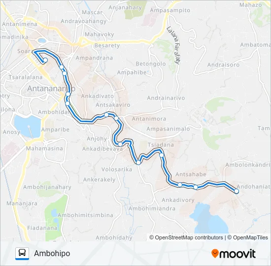 164 Bus Line Map