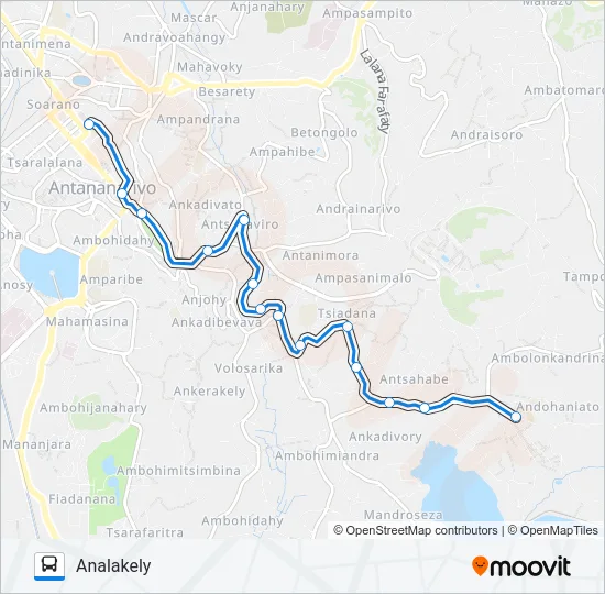 164 Bus Line Map