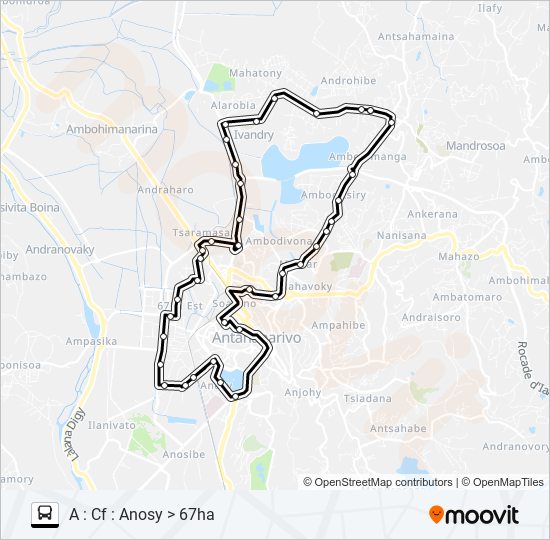 186A bus Line Map