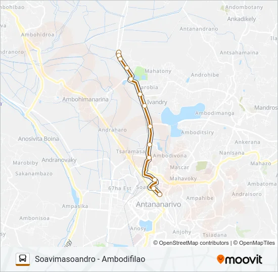 106 Bus Line Map