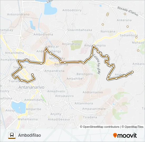 141 Bus Line Map