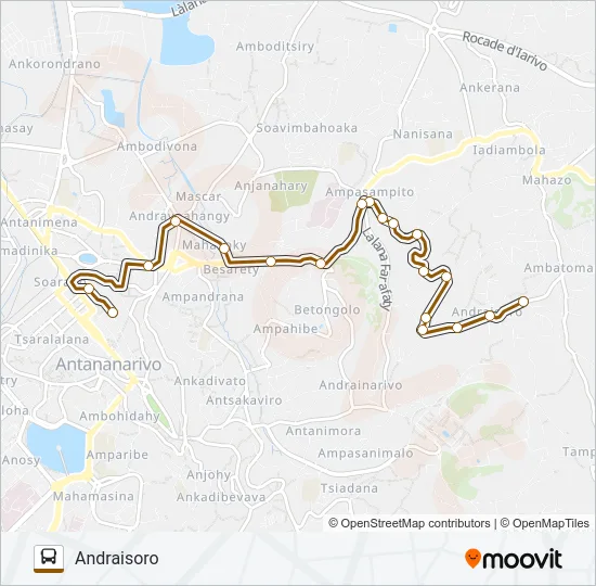 141 Bus Line Map