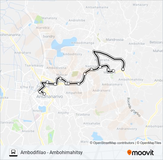 135A bus Line Map