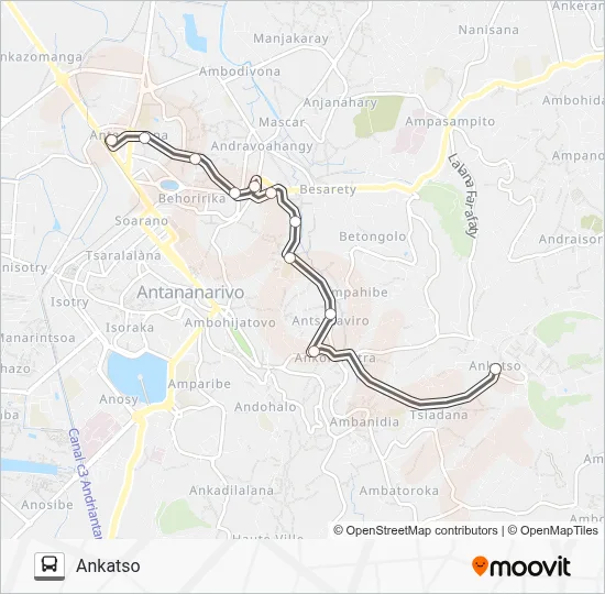 160 Bus Line Map