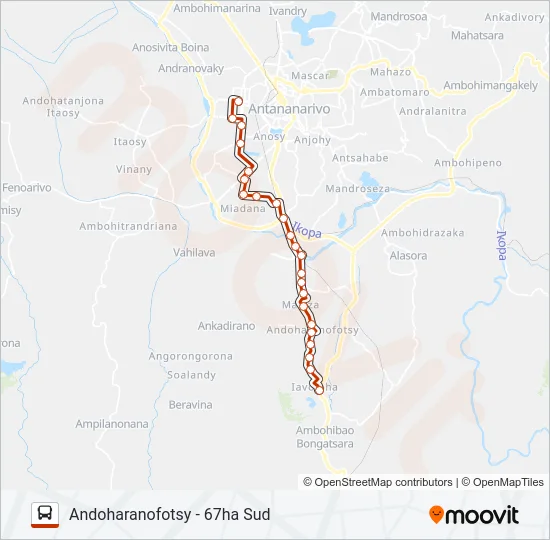 187 Bus Line Map