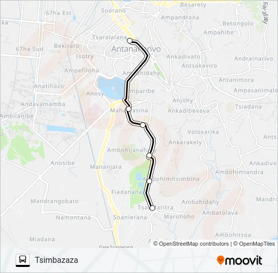 115 Bus Line Map