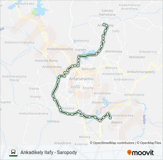 163B Bus Line Map