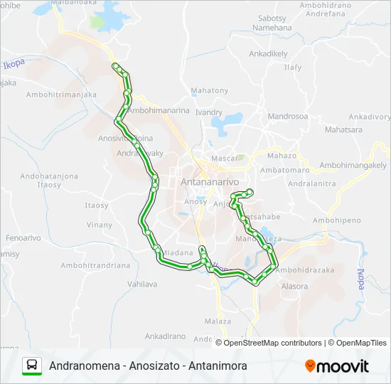 194VERT Bus Line Map