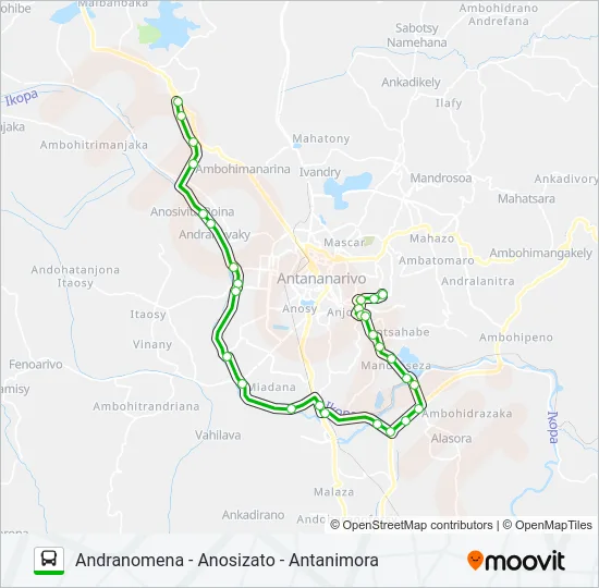 194VERT Bus Line Map