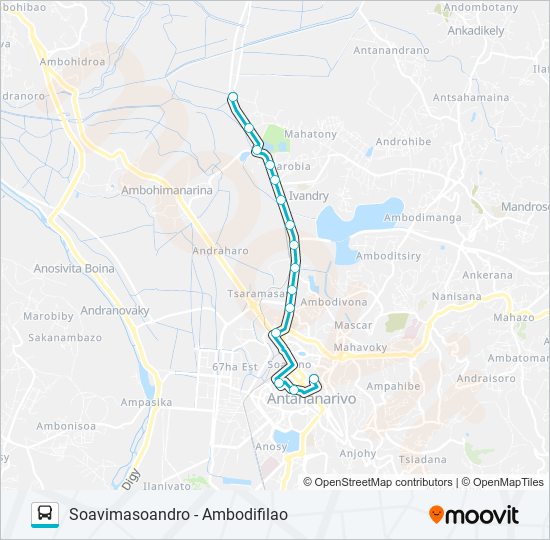 120 bus Line Map