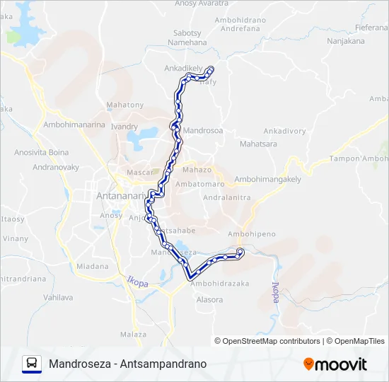 192A Bus Line Map