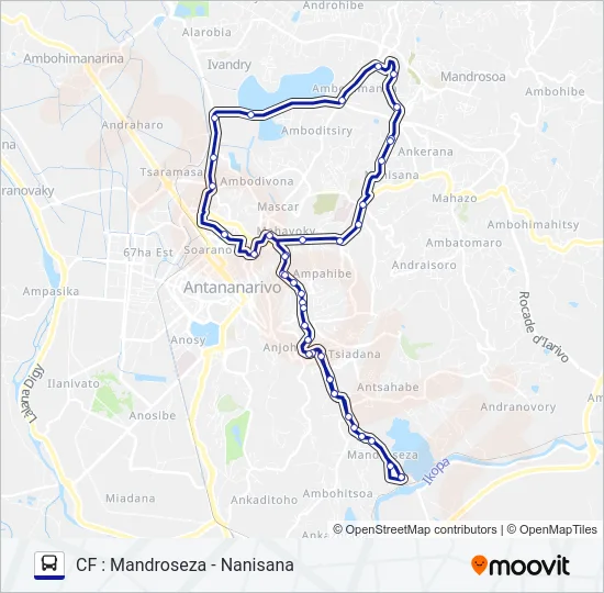 192B Bus Line Map