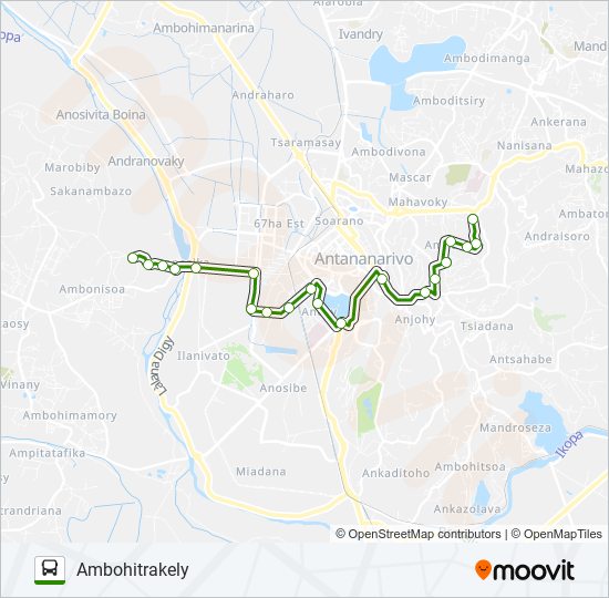 193A bus Line Map