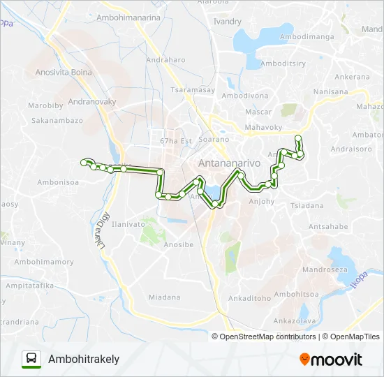 193A Bus Line Map