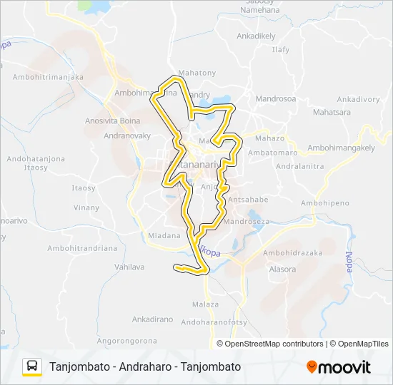 154C Bus Line Map