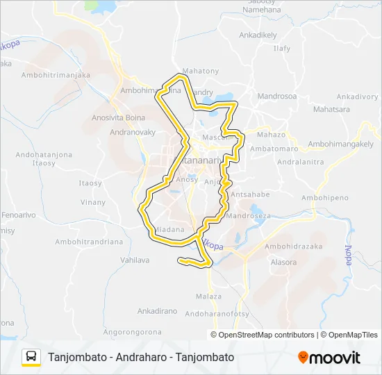 154C Bus Line Map