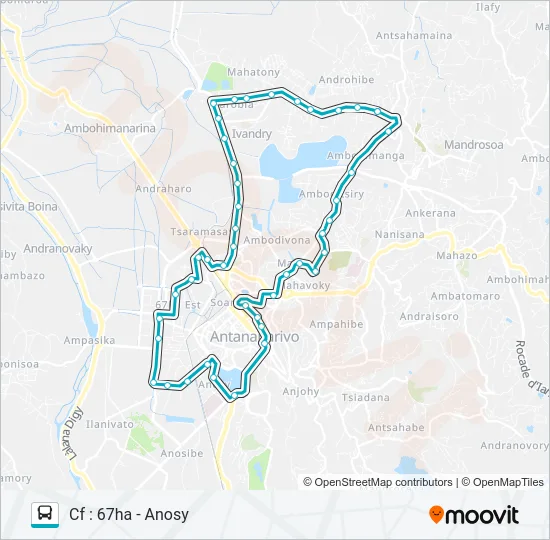 136 Bus Line Map