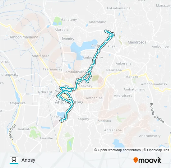 136 Bus Line Map