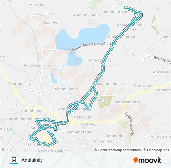 136 Bus Line Map