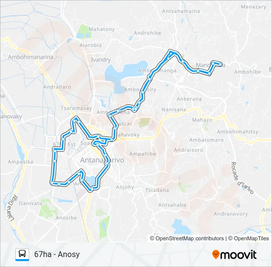 183A Bus Line Map