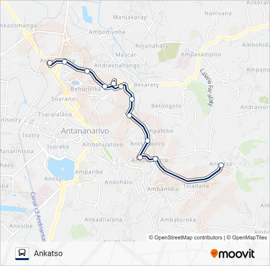 166 Bus Line Map