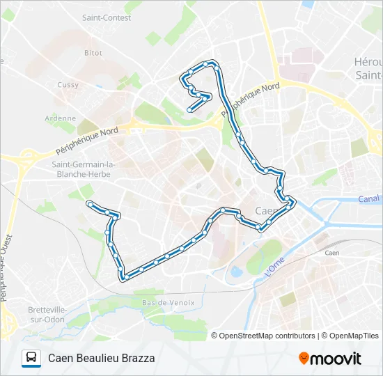 2 Bus Line Map