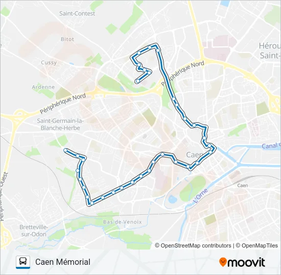 2 Bus Line Map