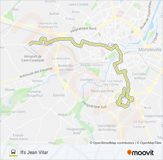 3 Route: Schedules, Stops & Maps - Ifs Jean Vilar (Updated)