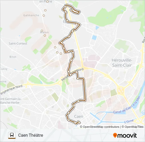 7 Bus Line Map