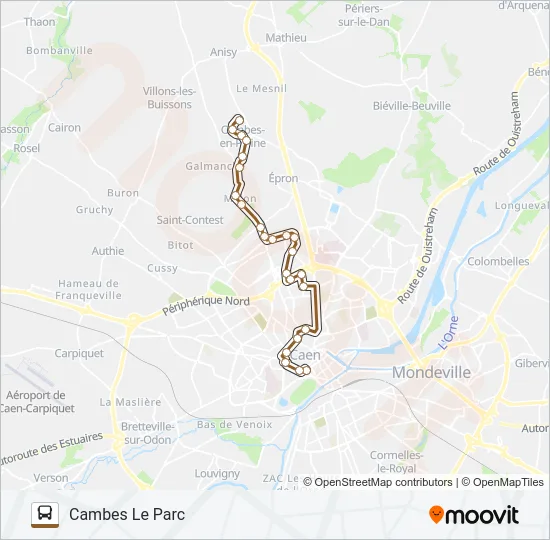 7 Bus Line Map