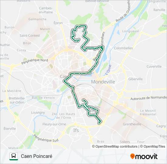 8 Bus Line Map