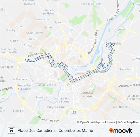 Mapa de 9 de autobús