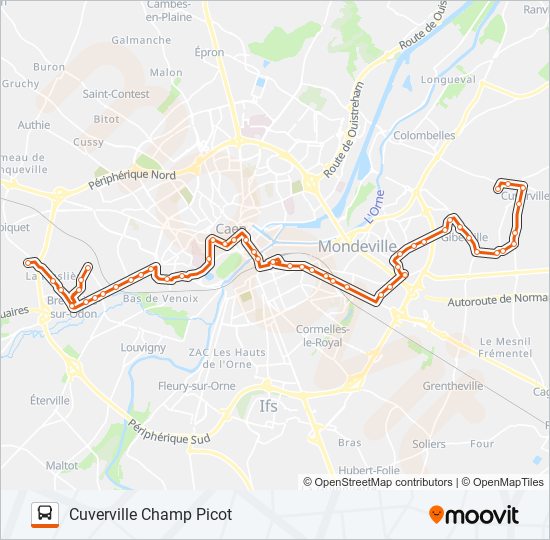 11 bus Line Map