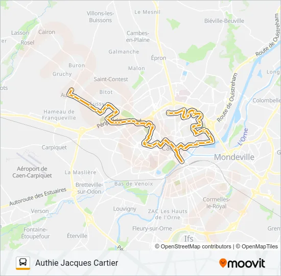 20 Bus Line Map
