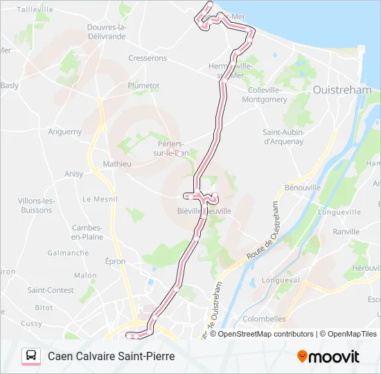 22 Bus Line Map
