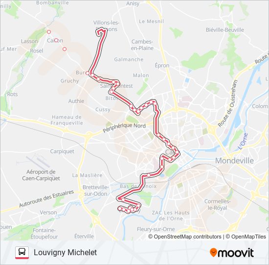 23 bus Line Map