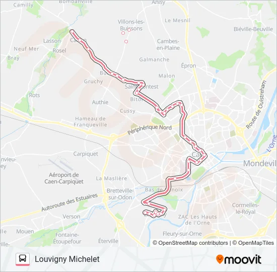 23 Bus Line Map