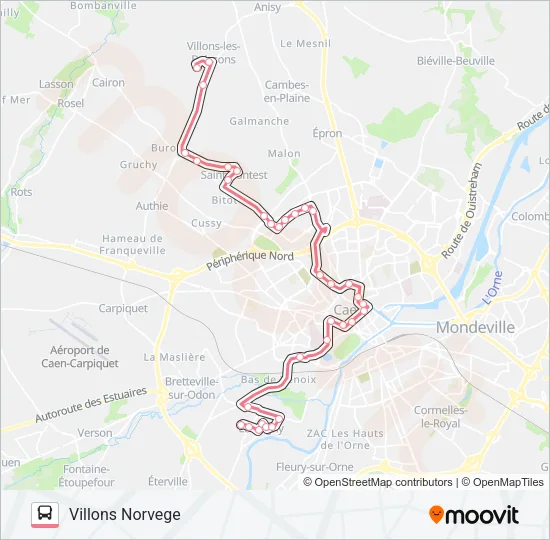 23 Bus Line Map