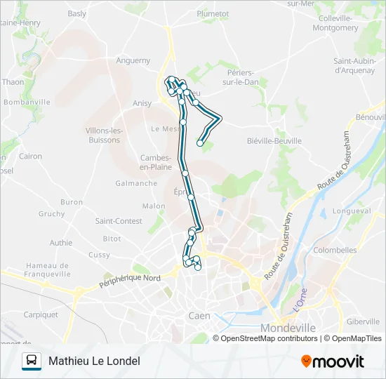 33 Bus Line Map
