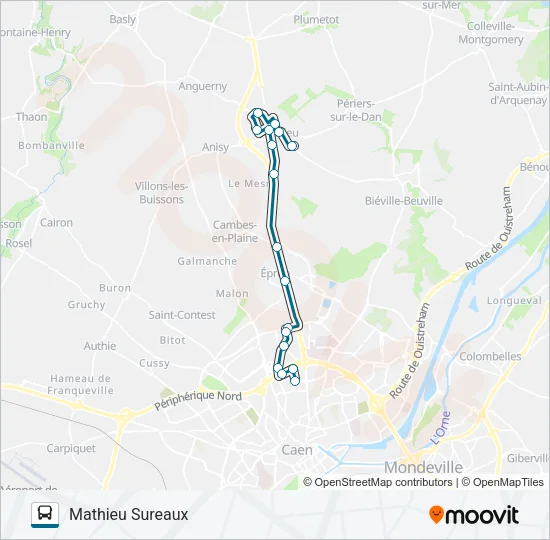 33 Bus Line Map