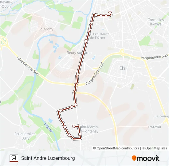 34 Bus Line Map