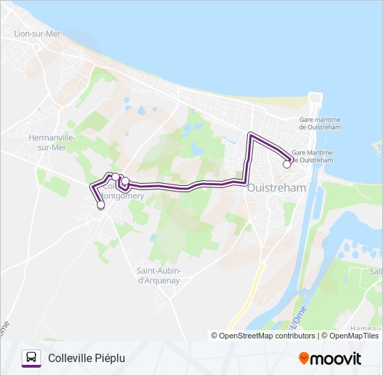 Mapa de 101 de autobús