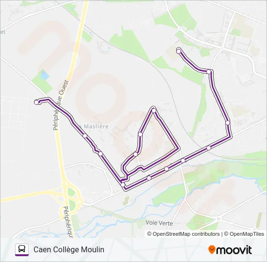 102 Bus Line Map