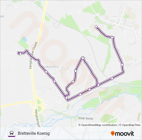 102 Bus Line Map