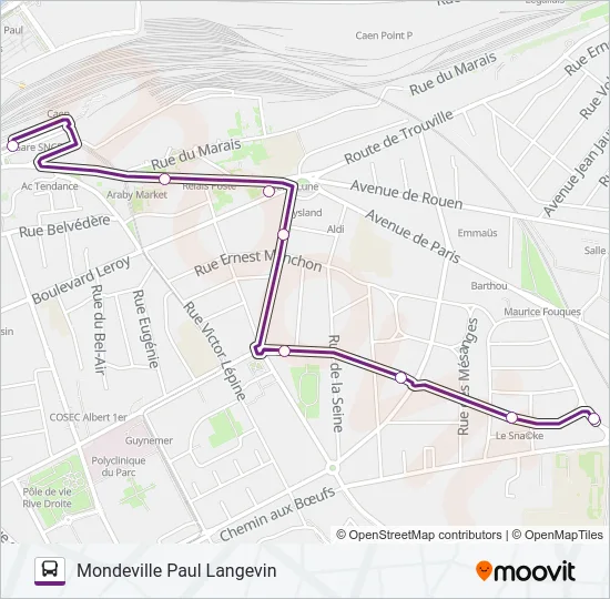 106 Bus Line Map