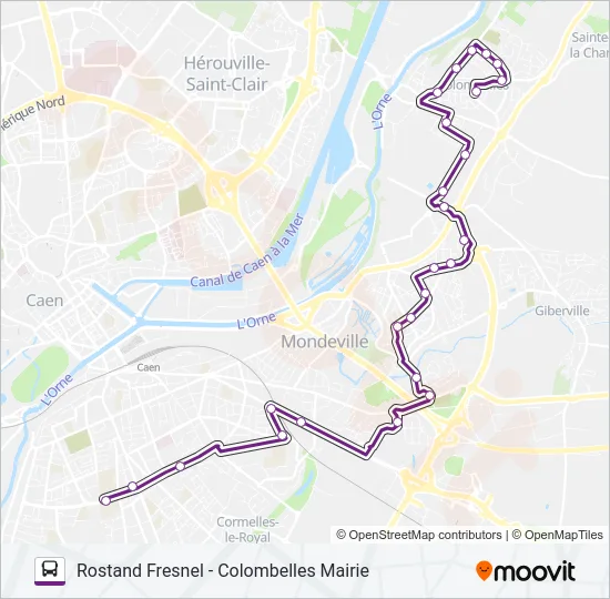 110 Bus Line Map