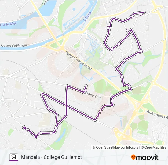 111 Bus Line Map