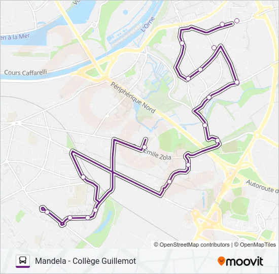 111 Bus Line Map