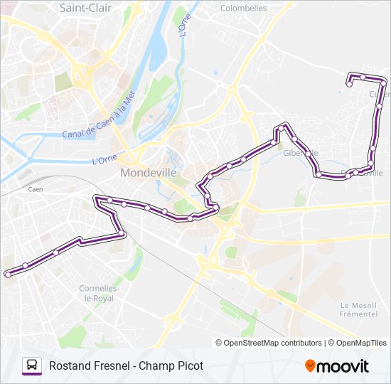 Mapa de 112 de autobús